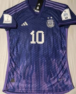 2022 Argentina Authentic Away Jersey #10 Messi Large World Cup Jersey XL NWT