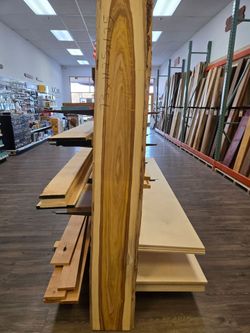 Canarywood - live edge for Exterior Bench Counter Top Bar