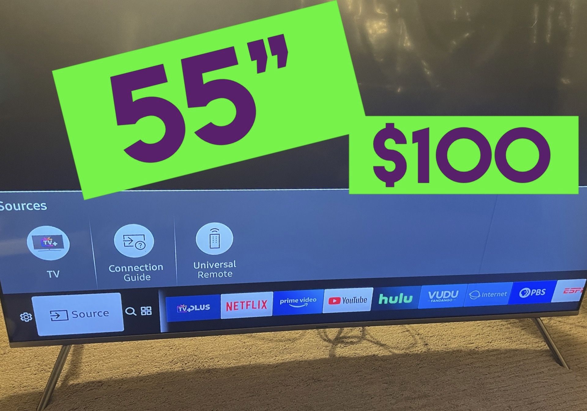 55 In Samsung TV