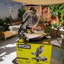 Ryobi 14 Amp Corded 10 in. Compound Miter Saw with LED Cutline Indicator