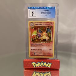 Pokemon Charizard CGC 9!!!!!
