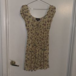Baby Yellow Floral Dress Size xs