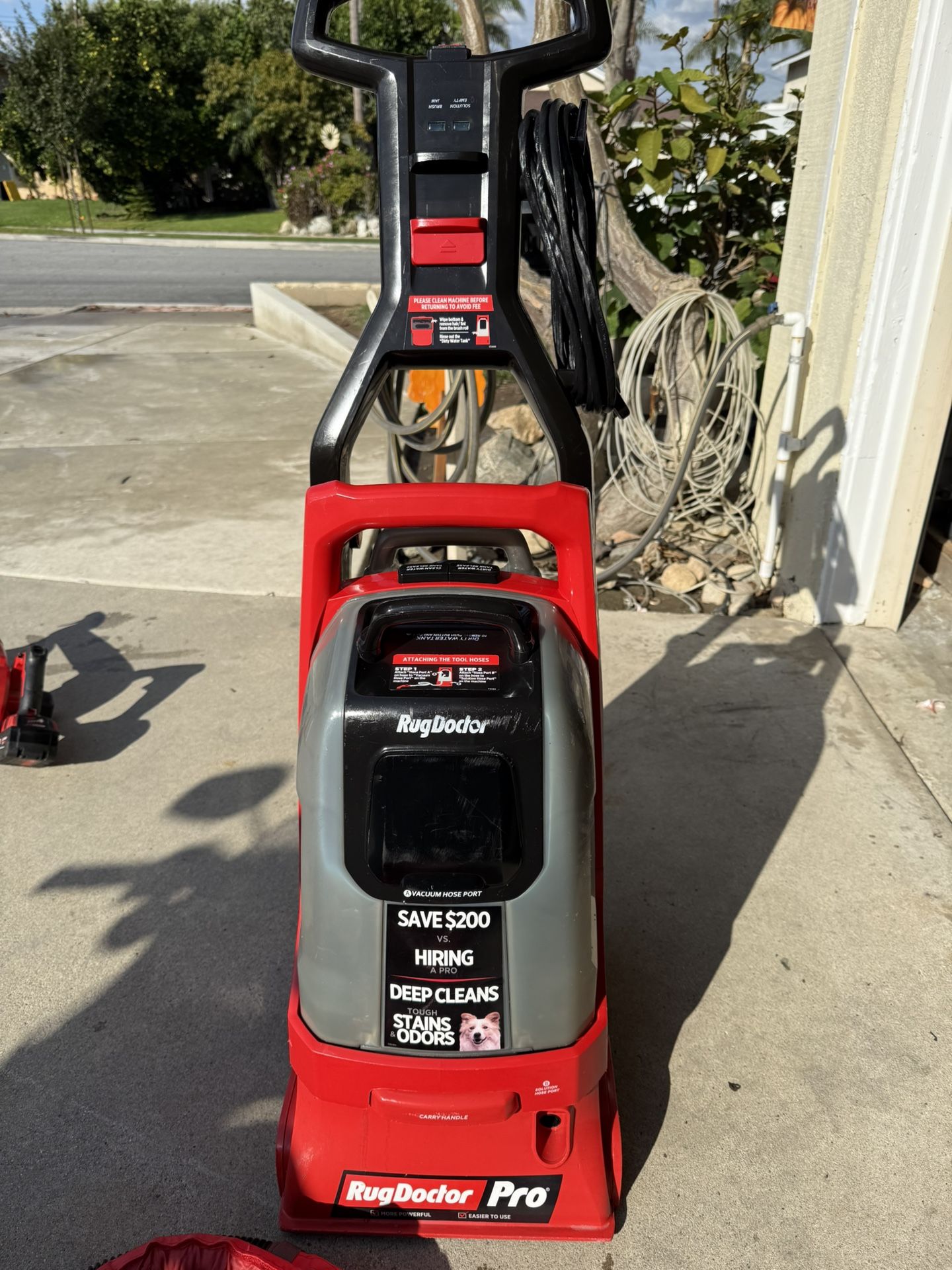 Rug Doctor Pro Deep Commercial Carpet Cleaner With Rug Doctor Pro Motorized Upholstery Tool