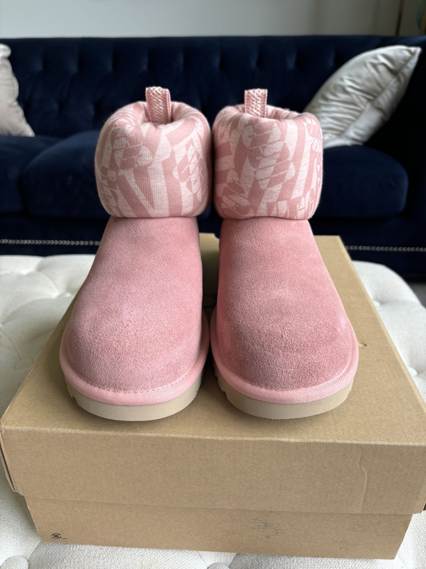 W Classic Mini Jersey Stripe Boots