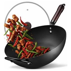 13” Wok Carbon Steel Non Stick