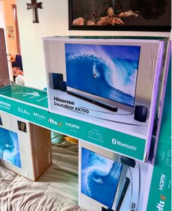 Hisense AX700 5.1.4ch Dolby Atmos Soundbar - 540W, Wireless Rear & Sub, 4K HDR, Bluetooth