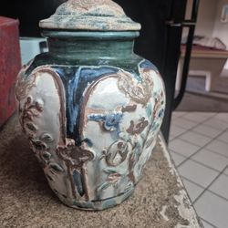 Beautiful Chinese Ginger Jar And Stand