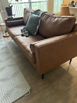Brown Leather Couches