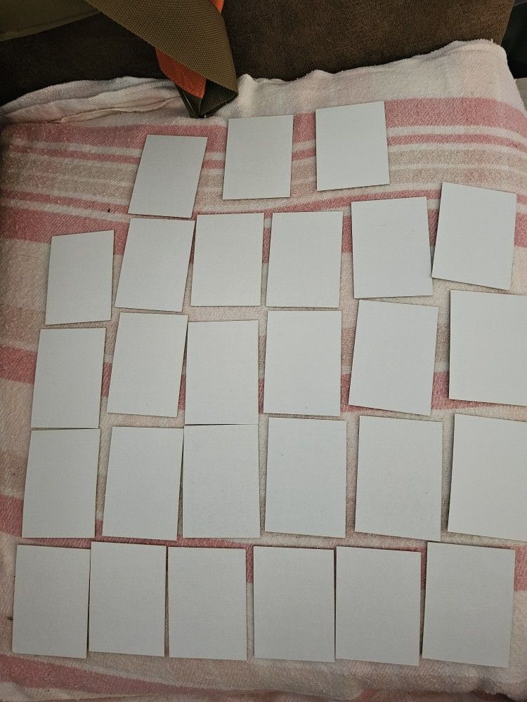 27 - 1988 And 1990 Topps Blank Front Baseball Cards Very Rare