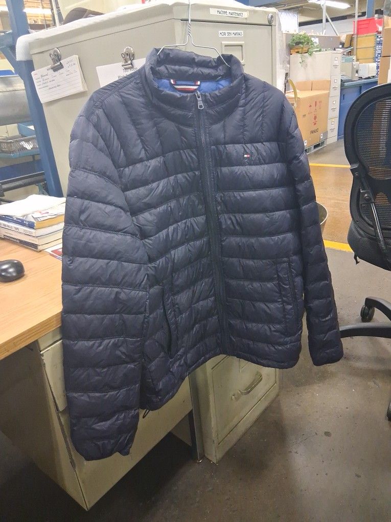 Tommy  Hilfiger   Natural Down  Packable Blue  Zize  L