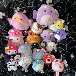 Squishmallows And Sanrio Plushies 