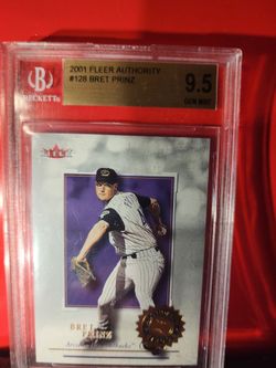 2001 Fleer Authority /2001 Bret Prinz #128 BGS 9.5 GEM MT Rookie RC