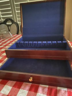 Mahogany Flatware Chest Box