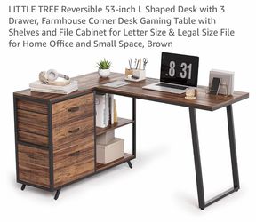 L shaped desk
