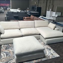 Elyza 3 Pieces Modular Sectional With Ottoman