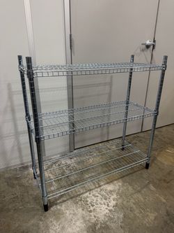 5 IKEA Chrome Wire Shelving – Excellent Condition