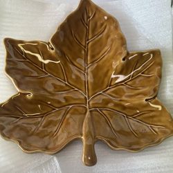 Pottery Barn Fall Leaf Plates 