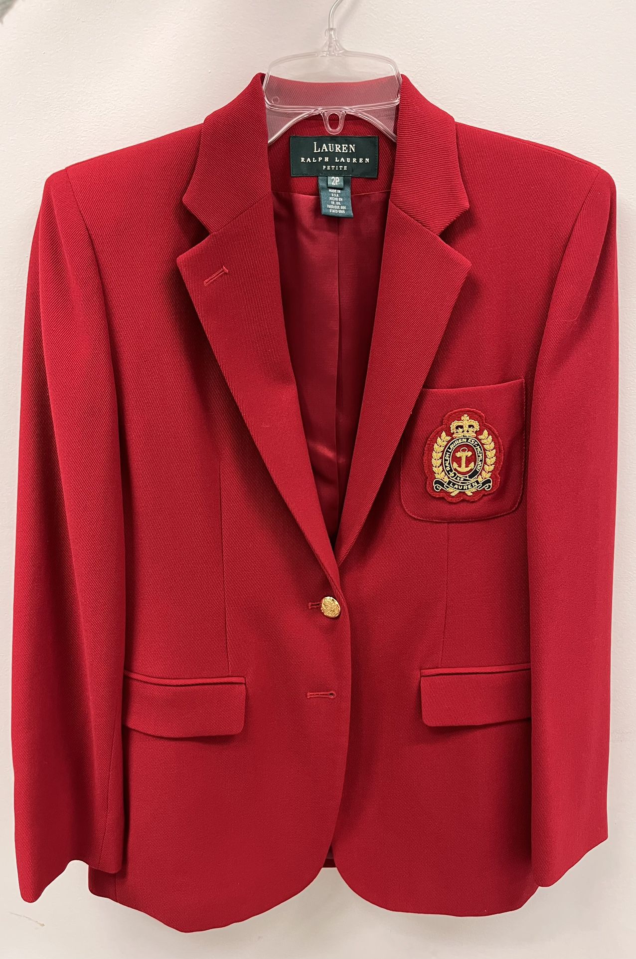 Vintage Red Ralph Lauren Blazer Size 2 Petite for Sale in New York, NY -  OfferUp