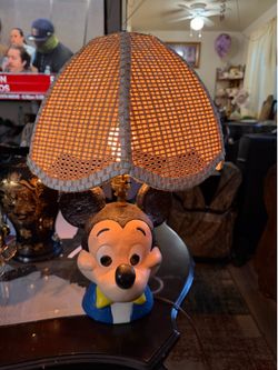 Mikey mouse lamp hand made