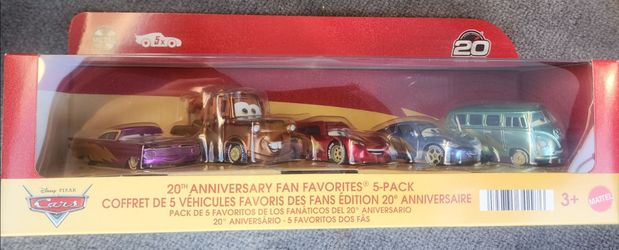 Disney Pixar Cars 20th Anniversary Fan Favorites 5-Pack