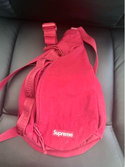 Supreme Red Sling Bag / Crossbody Shoulder Pack – Adjustable Strap