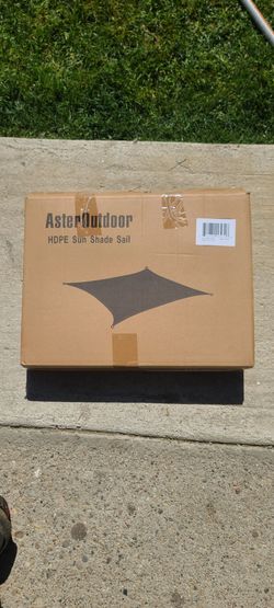 AsterOutdoor Sun Shade Sail Rectangle 10' x 10