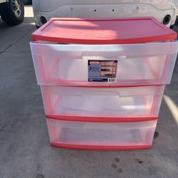 3 Drawer Plastic Storage 