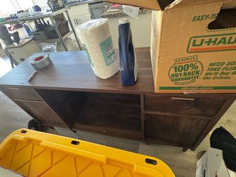 Desk and tv stand