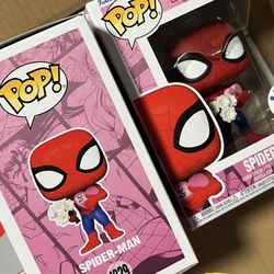 SPIDER-MAN HOLDING FLOWERS FUNKO