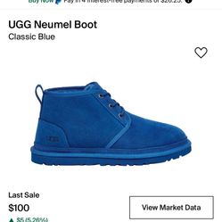 Blue Ugg boot