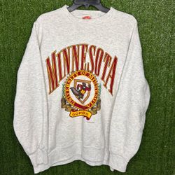 Vintage University Of Minnesota Golden Gophers Crewneck Men’s Size XL C25