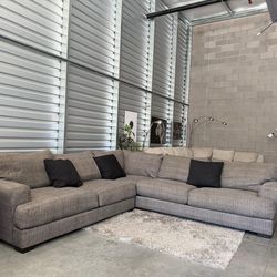 Large dark gray sectional- free delivery