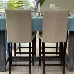 Solid Wood Counter Height Dining Table