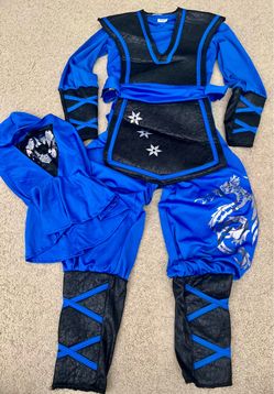 Ninja costume small for boys 5-6yo