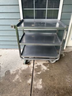 The Lakeside Model 944 Heavy Duty Stainless Steel 3-shelf Utility Cart