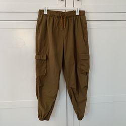 Wild Fable Khaki Pull On Jogger Cargo Pants Size Medium Outdoor