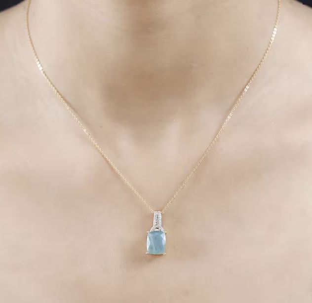 Premium Grandidierite & Zircon Necklace - new!
