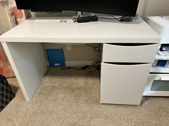 Small white desk