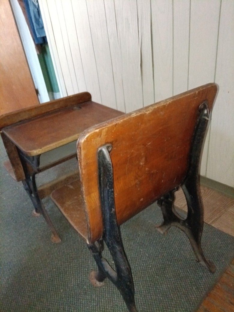 Wooden School Desk