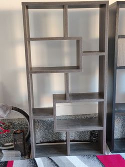 Gray Sturdy Bookcase 72" x 3ft