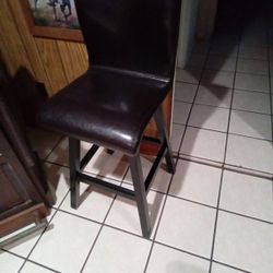 Swivel Bar Stools Dark Brown Very Sterdy Bench Match 