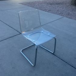TOBIAS Chair, clear/chrome plated (5 Total)