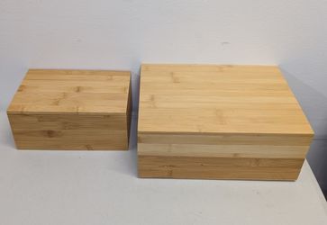 Bamboo Jewelry Box Set