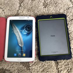 iPad Mini + Samsung Tablet With Cases 