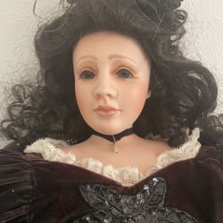 Hand Painted Porcelain Doll