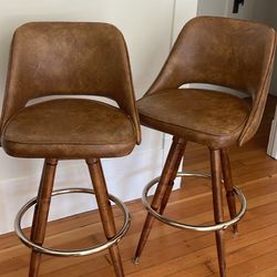 Mid-Century Modern Stools Recently Refurbished