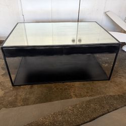 Glass Top Coffee table With two Drawers
