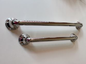 Shower Safety Grab Bars 24” & 18” Moen Polished Chrome  
