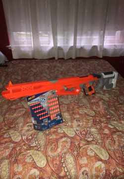 Raptor strike Nerf gun with 50 extra rounds