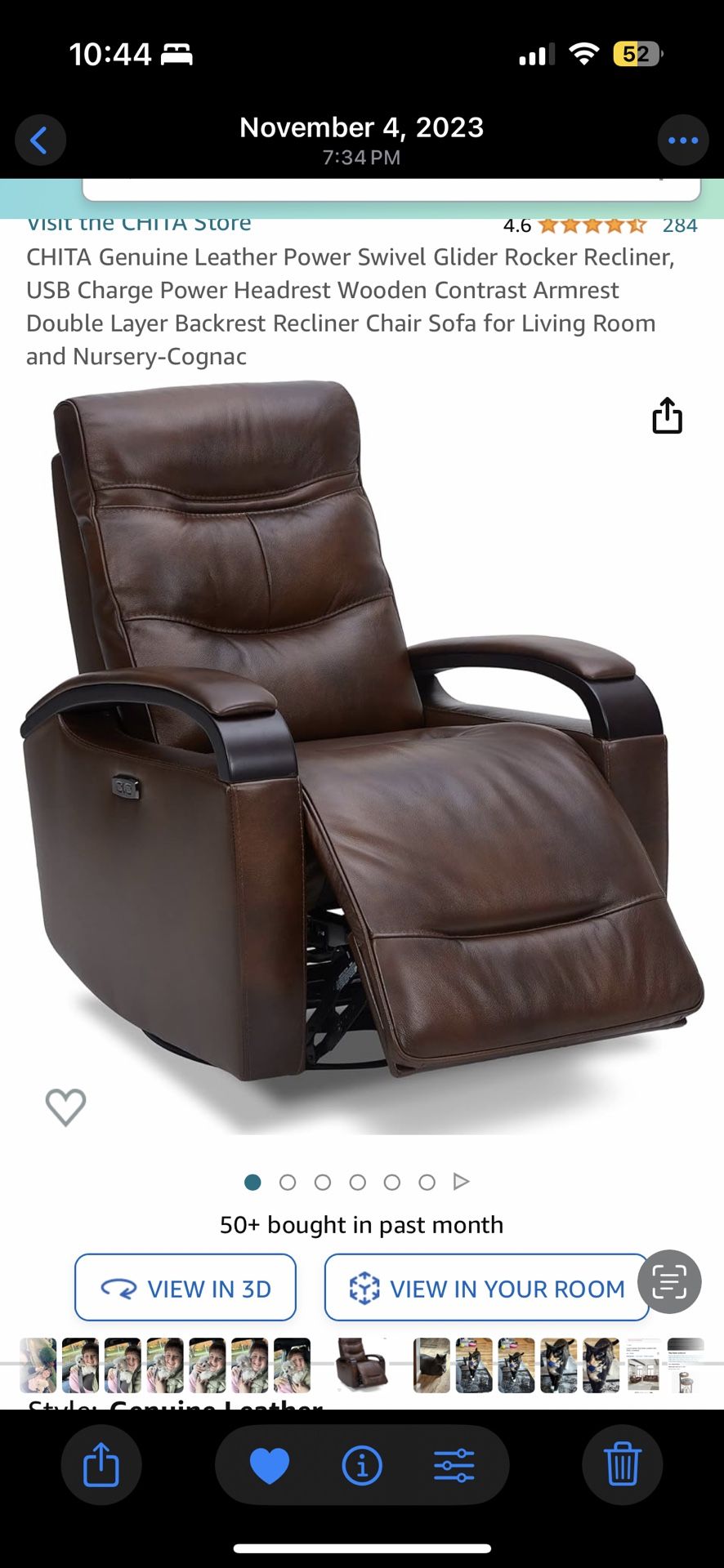 Used Leather Recliner